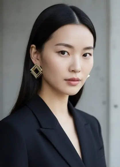 Modern Geometric Gold-Plated Square Earrings